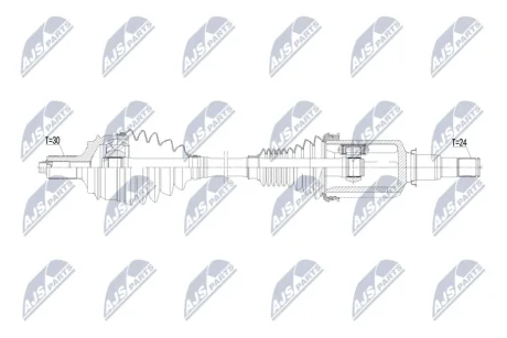 Полуось переднего моста Nty NPWME185