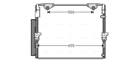 Радіатор кодиціонера CLEVER FIT AVA COOLING TO5560D (фото 1)