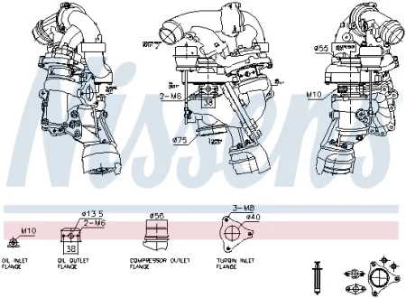 Турбокомпресор First Fit NISSENS 93628