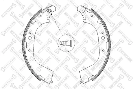 Фото 1 - колодки гальмівні задні (барабан) STELLOX 661101SX Колодки гальмівні задні (барабан) STELLOX 661101SX (фото 1)