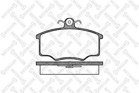 Колодки гальмівні передні (диск) STELLOX 057000SX (фото 1)