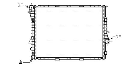 Радіатор, Система охолодження двигуна CLEVER FIT AVA COOLING BW2274