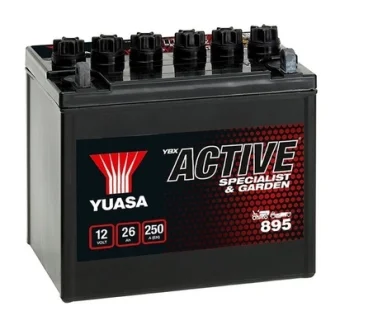 Акумулятор Кислота/Пусковий 12В 26Агод. 250А R+ Не обслуговується 187x127x181мм Пусковий ARCTIC CAT PROWLER CF MOTO CF, TRACKER, UF, ZF HARLEY DAVIDSON FLH, FLHR 500-1868 1979-2022 Yuasa 895