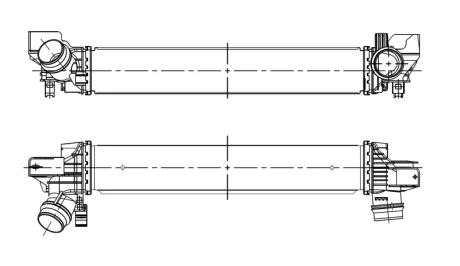 Радіатор інтеркулера BMW X1 (F48)/X2 (F39) 20-23 B38 NRF 309115