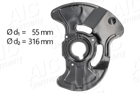 Захист диска гальмівного (переднього) (L) MB C-class (W203) 00-07 Aic 55192