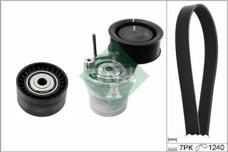 Комплект поліклиновий (ремінь+ролики) INA 529028210