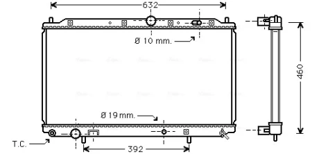 Радіатор, Система охолодження двигуна CLEVER FIT AVA COOLING MT2116