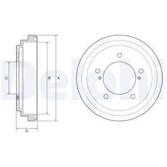 Гальмівний барабан Delphi BF647