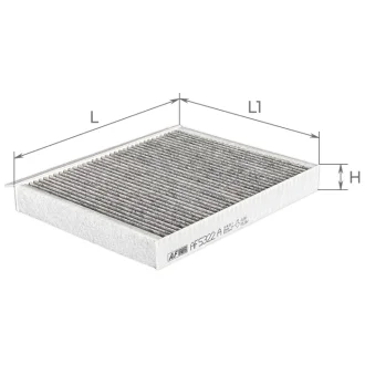 Фільтр салону Zeekr EV 21- (вугільний) ALPHA FILTER AF5322a