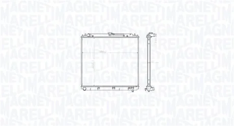 Радіатор двигуна NISSAN NAVARA NP300, PATHFINDER III 2.5D 01.05- MAGNETI MARELLI 350213212800