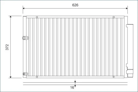 Радіатор кондиціонера PRIUS Liftback 1.5 Hybrid 03-09 Valeo 812880