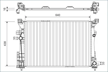 Радіатор охолоджування Valeo 701133