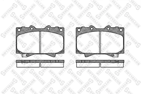 Колодки гальмівні передні STELLOX 718004SX