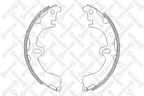 Колодки гальмівні задні (барабані) STELLOX 391100SX