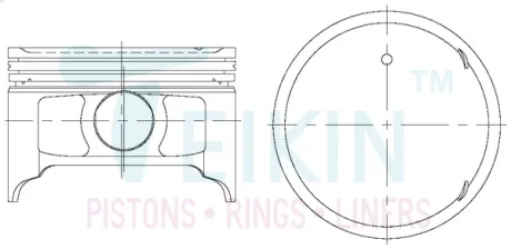 Поршень TEIKIN 43287050