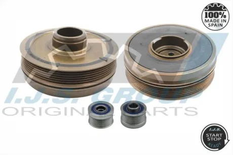 Фото 1 - шків колінвалу + шків генератора BMW X1 (F48)/X2 (F39) 14- B47/B48 IJS GROUP 17-1321KIT Шків колінвалу + шків генератора BMW X1 (F48)/X2 (F39) 14- B47/B48 IJS GROUP 17-1321KIT (фото 1)