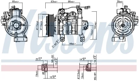 Компресор кондиціонера NISSENS 891130