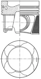 Поршень двигуна VAG 81,26 2.0 TDI 4motion 2.0 RS Bi-TDI 4x4 KOLBENSCHMIDT 41861610