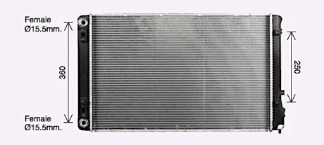 Радіатор, Система охолодження двигуна CLEVER FIT AVA COOLING KA2332