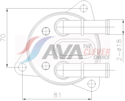 Охолоджувач оливи AVA COOLING VO3311