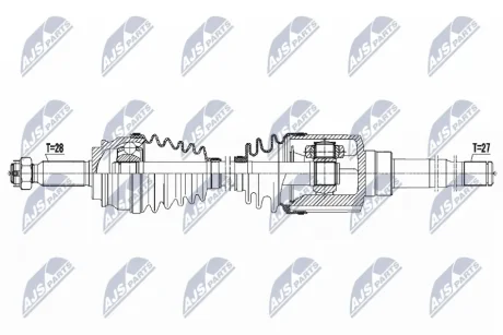 Піввісь Nty NPWCH044
