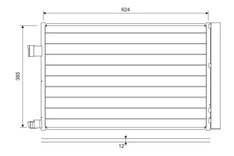 Конденсер кондиціонера Valeo 822697