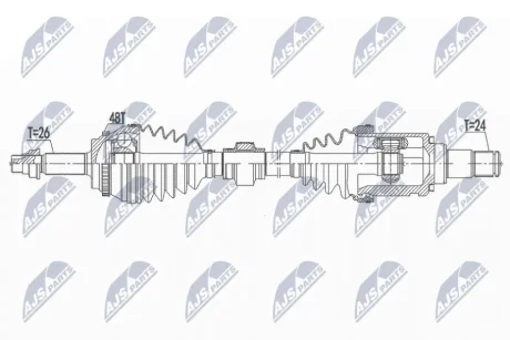 Полуось переднего моста Nty NPWTY137 (фото 1)