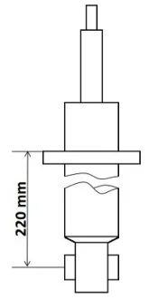 Амортизатор газомасляний KYB 3418024