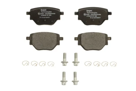 Комплект гальмівних колодок задн, CITROEN C4 III, C4 X FIAT 600E / 600 JEEP AVENGER OPEL CORSA F PEUGEOT 2008 II, 208 II 1.2-Electric 06.19- Delphi LP3646