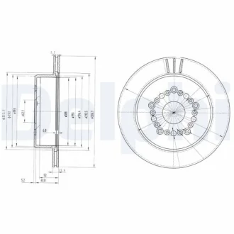 Тормозной диск Delphi BG3230