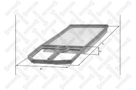 Фільтр повітряний STELLOX 7101619SX