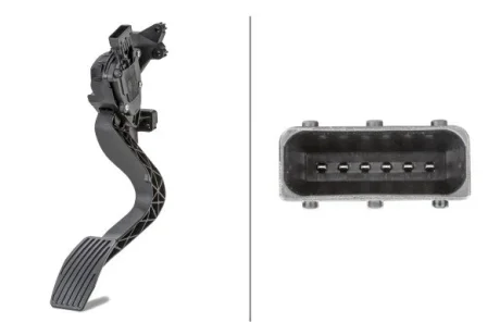 Педаль газу FIAT DOBLO, DOBLO CARGO, FIORINO, QUBO 1.3D-2.0D 11.07- HELLA 6PV010175731