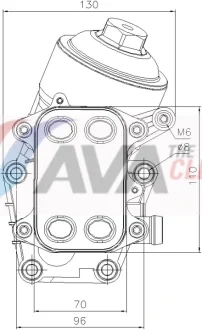 Охолоджувач оливи AVA COOLING VN3467H