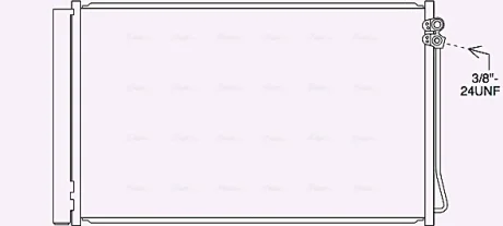 Радіатор кодиціонера AVA COOLING MS5717D