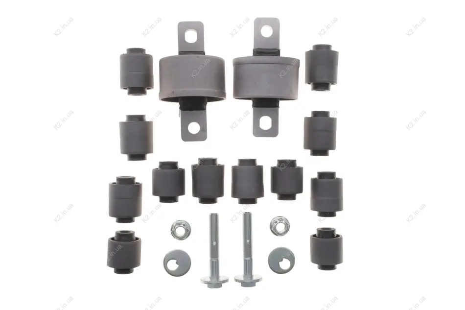 Комплект сайлентблоків задньої підвіски Mitsubishi Lancer X 07-/Outlander XL 07- (14шт.) BELGUM PARTS BGKIT-33 (фото 1)