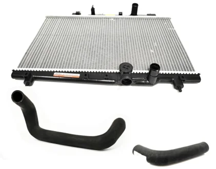Радіатор охолодження з патрубками Geely MK/MK2 KLM KLM AutoParts 1602041180-01-1016003339-1602200180