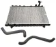 Радіатор охолодження з патрубками Chery Tiggo KLM KLM AutoParts T11-1301110-T11-1303211-T11-1303111 (фото 1)