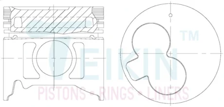 Поршень TEIKIN 39608AGSTD