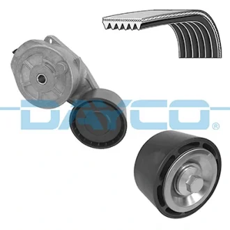 Комплект поліклинового ременя (із натягувачем) SCANIA G II, L, P II, R II, S DC09.119-OC13.104 09.16- DAYCO KPV417HD