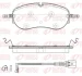 Колодки гальмівні дискові (комплект 4 шт) 1962.01