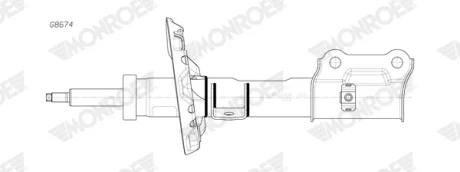 Амортизатор підвіски MONROE G8674