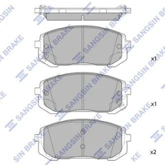 Колодки тормозные передние Elantra (CN7) (20-) Hi-Q (SANGSIN) SP4461