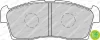 Комплект гальмівних колодок передн, CITROEN C-ZERO HONDA CIVIC III MITSUBISHI I PEUGEOT ION SUZUKI ALTO VI, SWIFT II 1.0-Electric 10.83- FERODO FDB1812 (фото 3)