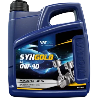 Моторна олива SynGold Plus 0W40 / 4л. / (ACEA A3/B4-12, API SN) VATOIL 50787
