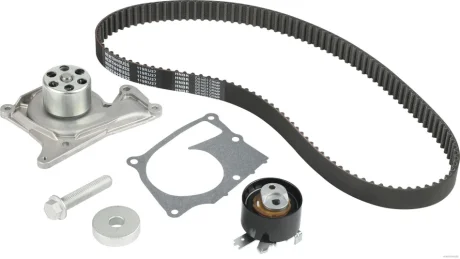 Насос водяний + комплект ременя зубчатого Nissan Juke 1 -19, Renault Clio 5 19- JAKOPARTS J1101012