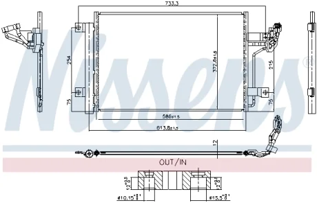 Радиатор кондиционера в сборе NISSENS 940984