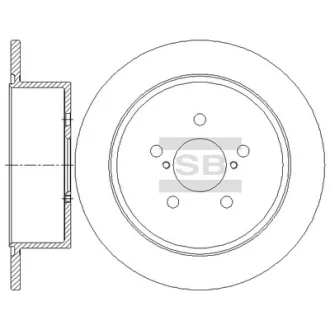 Гальмівний диск Hi-Q (SANGSIN) SD4705