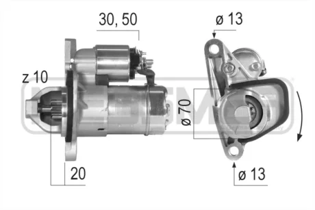 Стартер NISSAN,RENAULT ERA 220579A (фото 1)