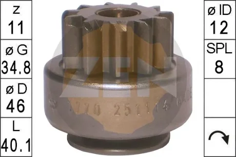 Бендикс стартера ERA ZN1770