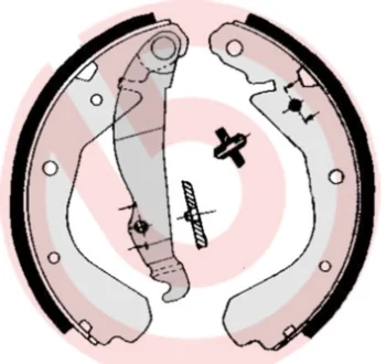 Гальмівні колодки барабанні BREMBO S59508